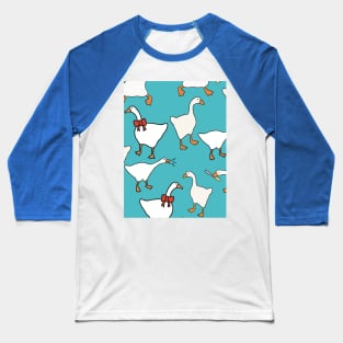 Silly Goose Pattern Baseball T-Shirt